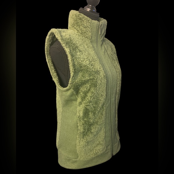 THE NORTH FACE FURRY FLEECE VEST JACKET S EUC - Picture 4 of 8